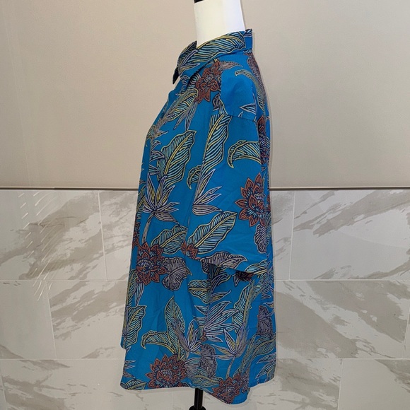 Tommy Bahama Island Zone  Bahama Coast Neon Gardens , Blue Canal Size XL - Picture 3 of 12